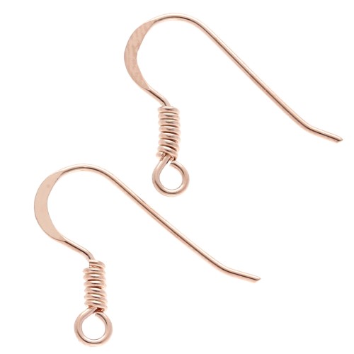 Pendientes 17 mm - Plateado 925 oro rosa x2