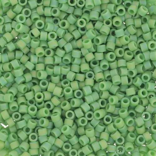 Miyuki Delica 11/0 DB0877 - Mat Opaque Green AB