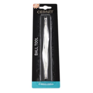 Herramienta de moldeado para arcilla polimérica - Terminales con bolita Cernit 6 y 4 mm