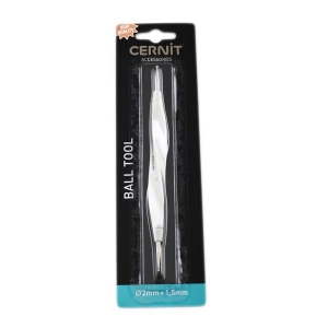 Herramienta de moldeado para arcilla polimérica - Terminales con bolita Cernit 2 y 1.5 mm