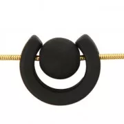 Perla Polaris en forma de herradura con strass 22 mm Crystal x1