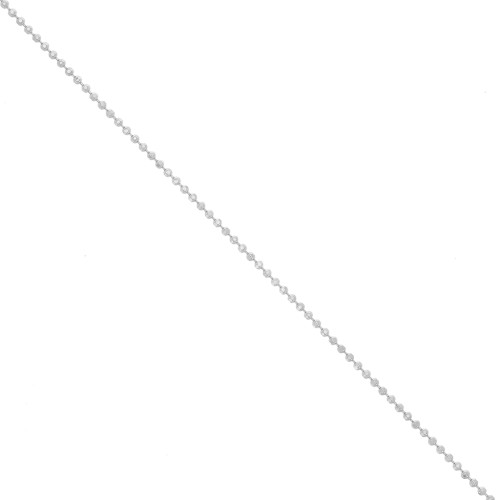 Cadena con bolas facetadas 1.2 mm de Plata 925 x 1m