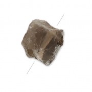 Cuenta nugget irregular 18-35 mm Smoky Quartz x1
