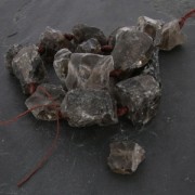 Cuenta nugget irregular 18-35 mm Smoky Quartz x1