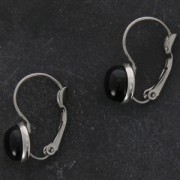 Ganchos pendientes para cabuchón 8 mm de Acero Inox x2