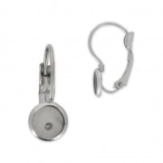 Ganchos pendientes para cabuchón 6 mm de Acero Inox x2|raw }}