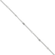 Cadena eslabón plano motivo trio 2mm de Acero inox x1m|raw }}