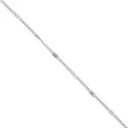 Cadena eslabón plano motivo trio 2mm de Acero inox x1m