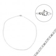 Gargantilla eslabón original 1.4 mm Acero inox x 45 cm|raw }}