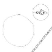 Gargantilla eslabón original 1.4 mm Acero inox x 45 cm