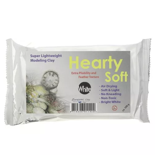 Arcilla Padico Auto Endurecente super ligera Hearty Soft Blanco x100g