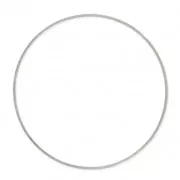 Anilla para montaje y tejido redondo 50x1.9 mm plateado antiguo