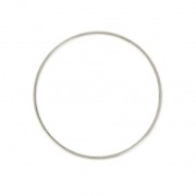 Anilla para montaje y tejido redondo 40x1 mm plateado antiguo