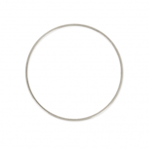 Anilla para montaje y tejido redondo 40x1 mm plateado antiguo