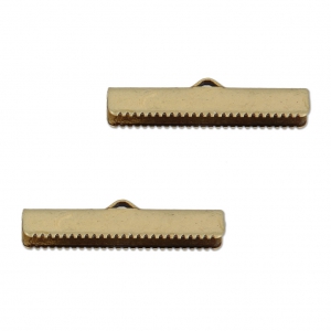 Terminal dentado 30 mm bronce x2
