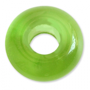 Cuentas de vidrio Vintage par Puca® Arandela 16x8 mm Peridot x5