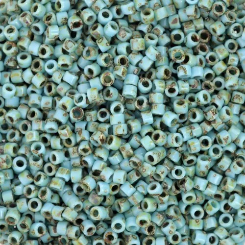 Miyuki Delica 11/0 DB2264 - Opaque Turquesa Blue Picasso x 8g