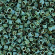 Miyuki Delica 10/0 DBM2264 - Opaque Turquesa Blue Picasso x8g