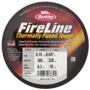 Hilo Fireline - Trenza 0.15 mm (18LB) Smoke Grey x300 m
