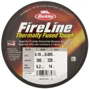 Hilo Fireline - Trenza 0.10 mm (14LB) Smoke Grey x300 m