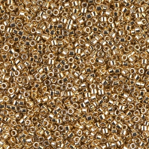 Miyuki Delica 11/0 DB0034 - 24kt Gold Plated x 50 g