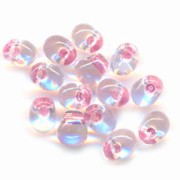 Mini-gotas Miyuki 3.4 mm DPF36 - Cryst Spkl Antique Rose Lined x8g