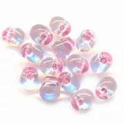 Mini-gotas Miyuki 3.4 mm DPF36 - Cryst Spkl Antique Rose Lined x8g
