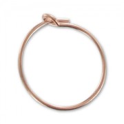 Criollas a decorar 15 mm x 0.7 mm de Rosa Gold filled x2