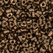 Espaciador triangular Miyuki 2,8 x 1,3 mm SPTR28-0457 - Bronce oscuro metalizado x 10 g