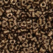 Espaciador triangular Miyuki 2,8 x 1,3 mm SPTR28-0457 - Bronce oscuro metalizado x 10 g