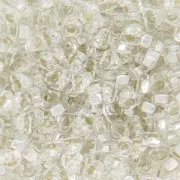 Spacer Triángulo Miyuki 2.8x1.3 mm SPTR28-0001 - Crystal Silver Lined x10g