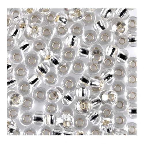 Rocalla Miyuki 8/0 001 - Crystal Silver Lined