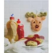 Creative Bubble - Hilo para ganchillo para estropajos Rojo Oscuro x50g