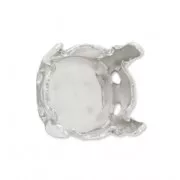 Engaste PureCrystal 1028/1088/1122 redondo 8 mm plateado