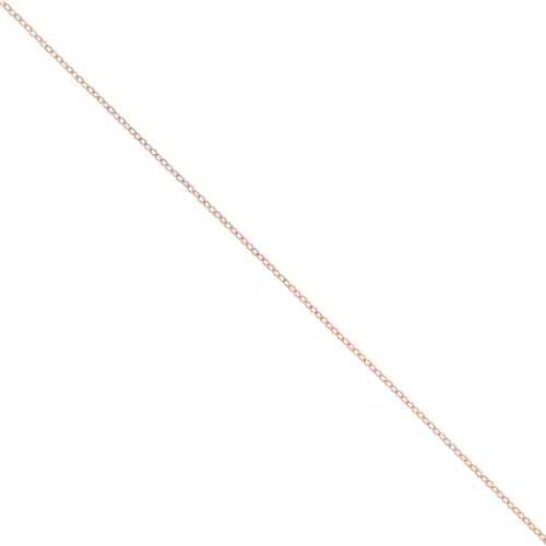 Cadena eslabón Forçat 1 mm de Rosa Gold filled x 1 m