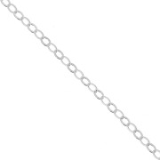 Cadena malla Forçat 1.7 mm de Plata 925 x 1m