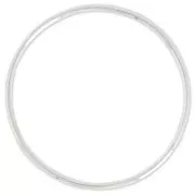 Anilla de montaje y tejido redondo 40 mm de Plata 925 x1