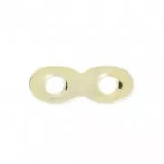 Entrepieza infinito de latón 13.75 mm light gold HQ x1