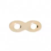 Entrepieza infinito de latón 13.75 mm dorado rosa HQ x1