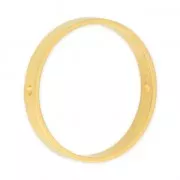 Anillo con agujeros de latón para hacer tus propias piezas de joyería y bisutería 26 mm dorado x1