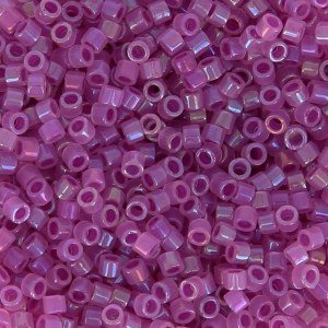 Miyuki Delica 11/0 DB1744 - Opal AB Lined Fucsia x8g