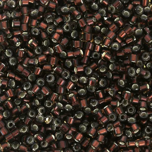 Miyuki Delica 11/0 DB1684 - Silver Lined Glazed Dark Rootbeer x8g