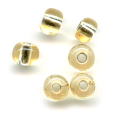 Cuentas de Rocalla Preciosa 5/0, 4,5 mm - Doradas con revestimiento plateado, 20 g