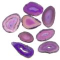 Colgante rebanada 60 mm Purple Agate