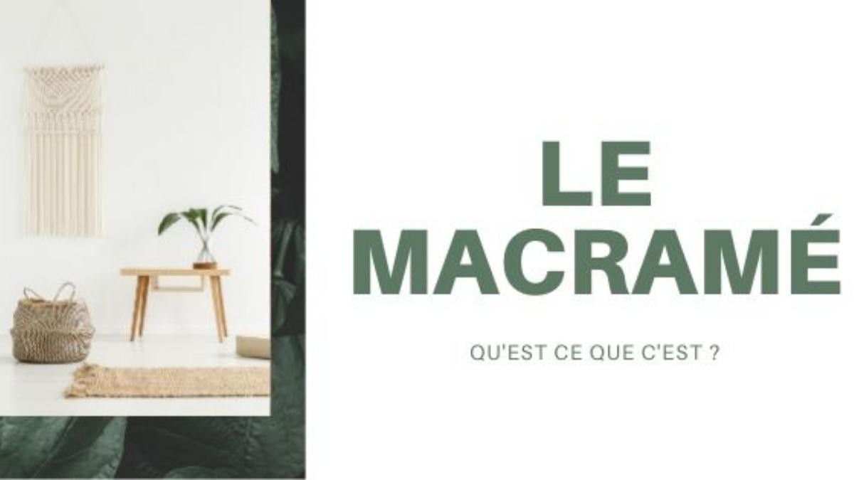 ¿Qué es macramé?