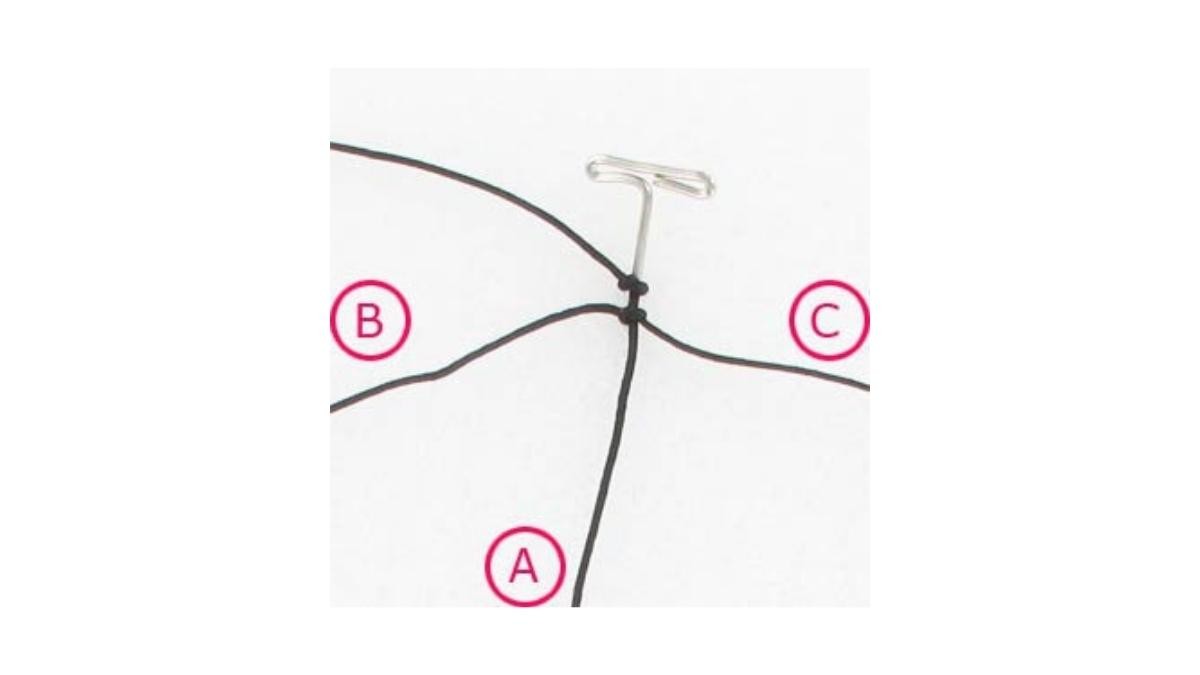 ¿Cómo hacer una pulsera de Shamballa? : Paso 2