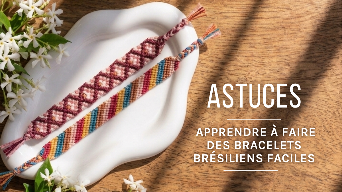 Esquema 3 técnicas para aprender a hacer pulseras brasileñas fáciles