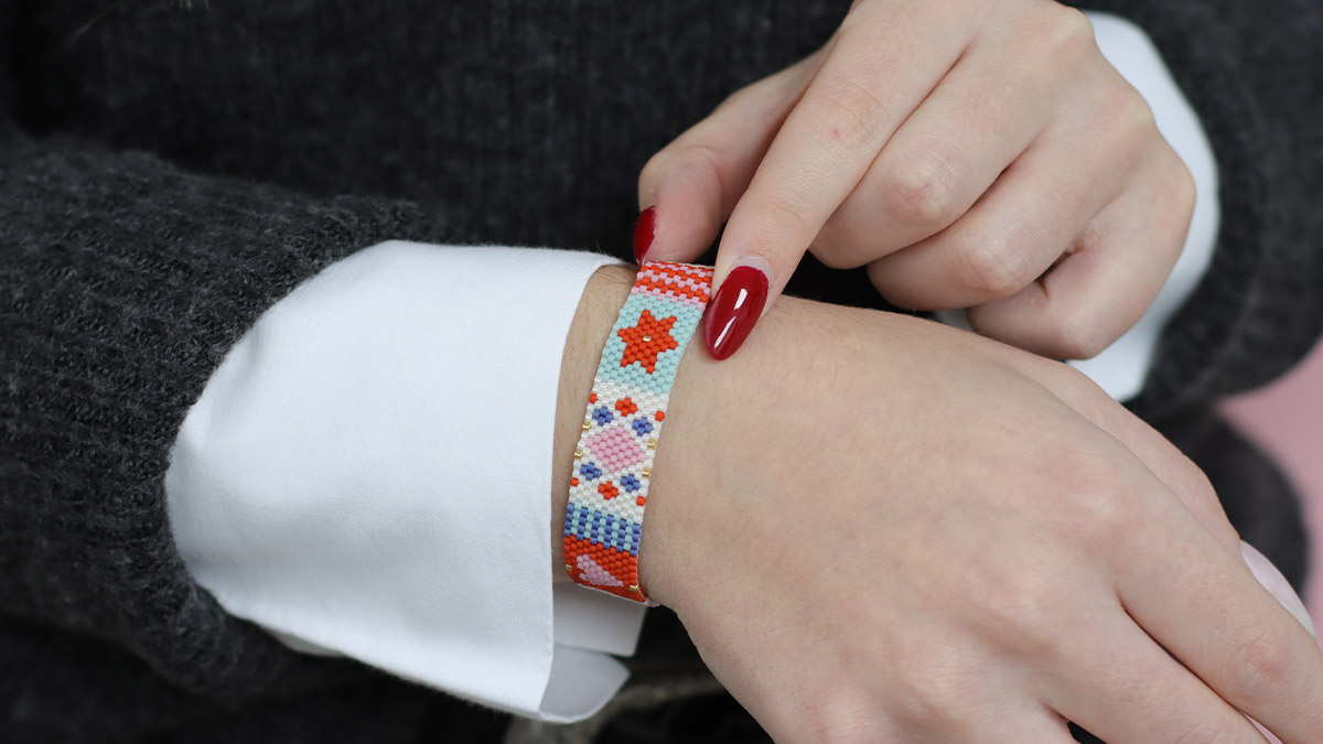 Esquema ¿Cómo se hace un tejido Peyote impar?