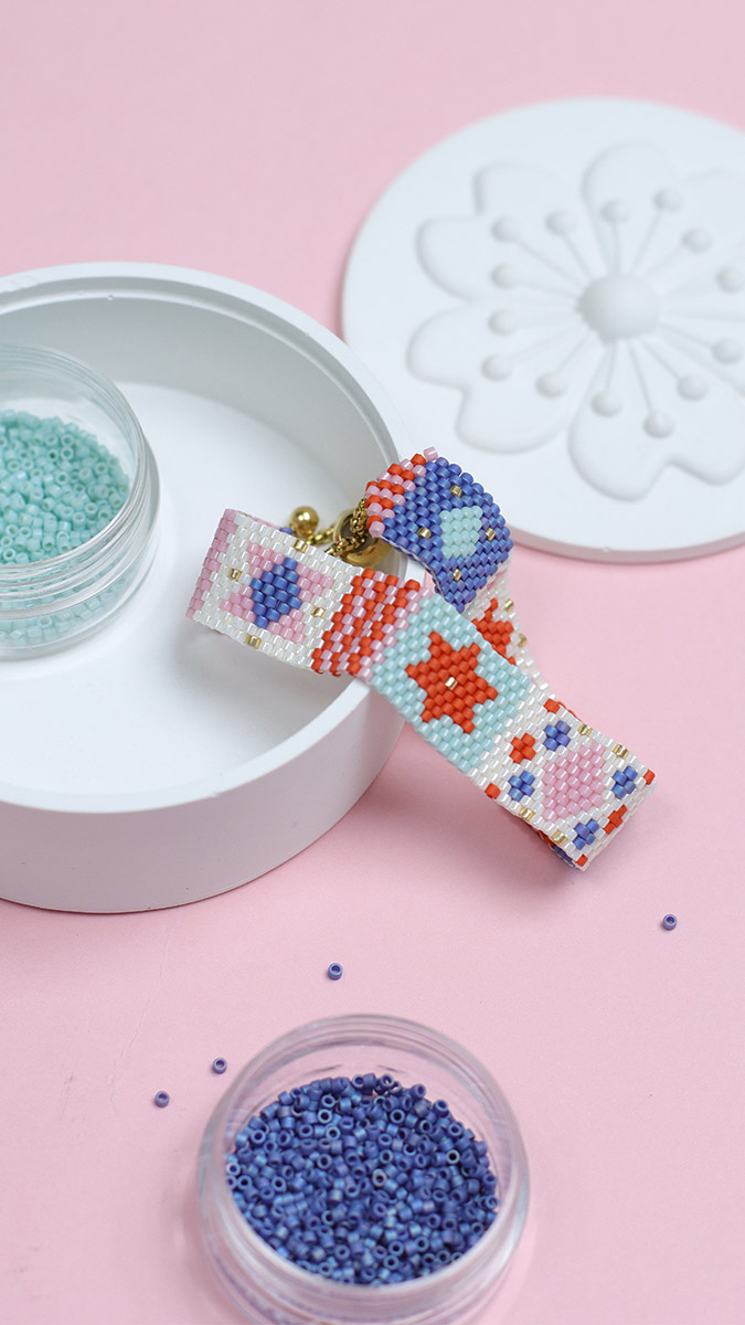 Esquema ¿Cómo se hace un tejido Peyote impar?