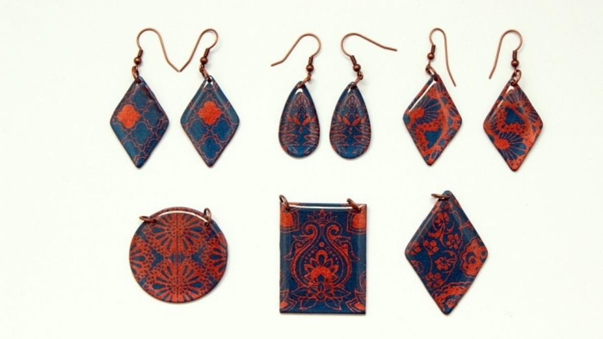 Esquema Cómo utilizar una pantalla de seda, en la pasta de polímero y el polvo de metal